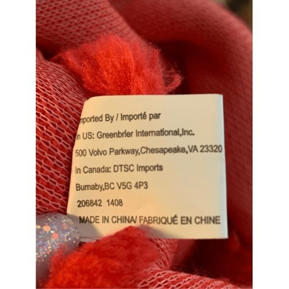 Red Santa Hat Unisex Size M Animal Print Trim Holiday Christmas Festive - Picture 8 of 9